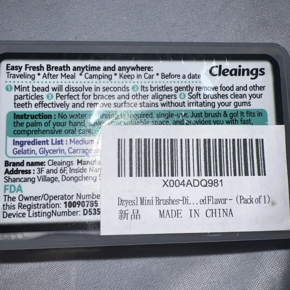 Cleanings Extra Clean & Fresh‎ Disposable toothbrushes 24pcs Mint Flavor
